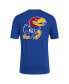 Фото #2 товара Men's Royal Kansas Jayhawks Reverse Retro Baseball 2 Hit T-Shirt