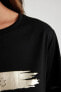 Фото #5 товара Футболка Defacto Regular Fit Printed Crewneck