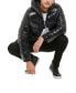 Фото #9 товара Men's High Shine Hooded Puffer Jacket