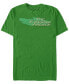 Фото #1 товара DC Men's The Emerald Archer Text Logo Short Sleeve T-Shirt