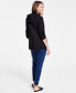ფოტო #5 პროდუქტის Women's Detachable Hooded Notch-Collar Compression Jacket, Created For Macy's