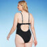 Фото #3 товара Women's Twist Detail Underwire Extra Cheeky High Leg One Piece Swimsuit - Shade