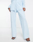 Фото #6 товара ASOS DESIGN Hourglass jersey slouchy wide leg trouser in pale blue