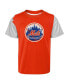 ფოტო #3 პროდუქტის Newborn and Infant Boys and Girls Orange, Royal New York Mets Pinch Hitter T-shirt and Shorts Set