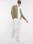 Фото #4 товара Jack & Jones Essentials zip through bomber jacket in khaki