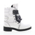 Фото #1 товара Fly London Kiff KIFF682FLY-009 Womens White Leather Strap Casual Dress Boots 36