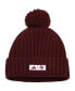 Фото #2 товара Men's Maroon Texas A&M Aggies Modern Ribbed Cuffed Knit Hat with Pom