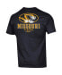 Men's Black Missouri Tigers Stack 2-Hit T-shirt