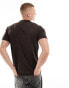 Фото #6 товара Selected Homme mock neck t-shirt in brown