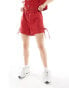 ASOS DESIGN denim shorts with bows in red Красный, S - EU 36-38 - фото #2