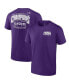 Фото #1 товара Men's Purple TCU Horned Frogs College Football Playoff 2022 Fiesta Bowl Champions Score T-shirt