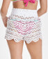 ფოტო #2 პროდუქტის Juniors' 2.5" Scalloped Lace Cover-Up Shorts, Created for Macy's
