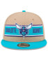 Men's Tan/Teal Charlotte Hornets 2024 NBA Draft 9FIFTY Snapback Hat