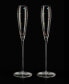 Polka Dot Champagne Flutes Glass, Set of 2