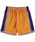 ფოტო #1 პროდუქტის Men's Mitchell Ness Gold Los Angeles Lakers Big Tall Hardwood Classics Swingman Shorts