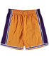 Men's Mitchell Ness Gold Los Angeles Lakers Big Tall Hardwood Classics Swingman Shorts