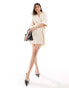 Pretty Lavish collared knit dress in cream Бежевый, M - DE 38-40 - фото #1