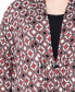 Plus Size Puff Print 3/4 Sleeve 2-Fer Top