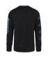 Фото #2 товара Men's Black Dallas Mavericks 2023/24 City Edition Triplet Franklin Long Sleeve T-shirt
