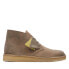 Фото #1 товара Clarks Desert Coal 26169995 Mens Brown Suede Lace Up Chukkas Boots