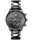 Фото #1 товара Наручные часы Ed Hardy Men's Black Textured Silicone Strap Watch 48mm.