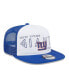 Men's White, Royal New York Giants Banger 9FIFTY Trucker Snapback Hat