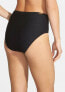 Фото #2 товара Jessica Simpson Crochet Solid Black High Waist Bikini Bottoms Swimwear Size M