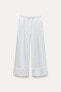 Zw collection 100% linen palazzo trousers