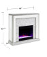 Фото #14 товара Audrey Faux Stone Mirrored Color Changing Electric Fireplace