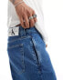 Calvin Klein Jeans denim jorts in mid wash