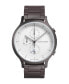 ფოტო #1 პროდუქტის Men's Gunmetal Chronograph Gunmetal Stainless Steel Link Watch 42mm