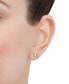 Filigree Openwork Butterfly Stud Earrings in 10k Gold