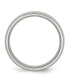 Stainless Steel Brushed 8mm Half Round Band Ring