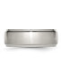 ფოტო #3 პროდუქტის Stainless Steel Polished Brushed Center 8mm Edge Band Ring