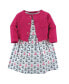 Baby Girls Baby Dress and Cardigan 2pc Set, Anchors