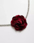 Фото #3 товара True Decadence rose corsage choker in red