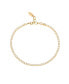 ფოტო #1 პროდუქტის 18K Gold Plated Simple and Dainty Cubic Zirconia Anklet