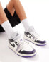 Фото #1 товара Air Jordan 1 low SE trainer in white and grey