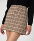 Women's Gina Check-Print Mini Skirt