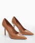 ფოტო #1 პროდუქტის Women's Leather-Effect Heeled Shoes