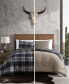 Фото #6 товара City Flats Plaid Reversible Duvet Cover Set, King