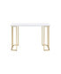 Estie Writing Desk, & Gold Finish