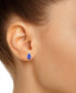 ფოტო #2 პროდუქტის Tanzanite (3/4 ct. t.w.) & Diamond Accent Stud Earrings in 14k White Gold