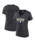 ფოტო #1 პროდუქტის Women's Heather Charcoal Florida Panthers 2024 Stanley Cup Champions Locker Room Plus Size V-Neck T-Shirt