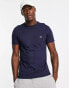 Фото #2 товара Lacoste logo pima cotton t-shirt in navy