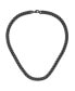 Stainless Steel Brushed Black IP-plated 10mm Curb Necklace