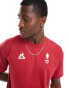 Фото #6 товара Le Coq Sportif – Equipe De France Paris 2024 Olympics – T-Shirt in Rio-Rot mit Rückenprint