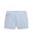 ფოტო #1 პროდუქტის Toddler and Little Girls Striped Ruffled Cotton Seersucker Shorts
