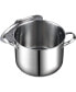 Фото #2 товара 18/10 Stainless Steel Stockpot 16-Quart, Classic Deep Cooking Pot Canning Cookware with Stainless Steel Lid, Silver