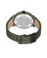 ფოტო #3 პროდუქტის Men's Quartz Driscoll Green Nylon Strap Watch, 46mm